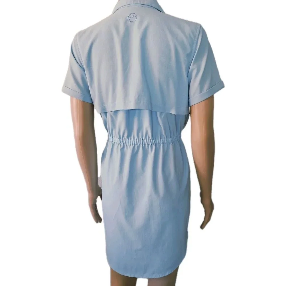 Magellan Outdoors Girls Blue Collared Button Front Casual Dress Size XL (16) - Picture 6 of 9